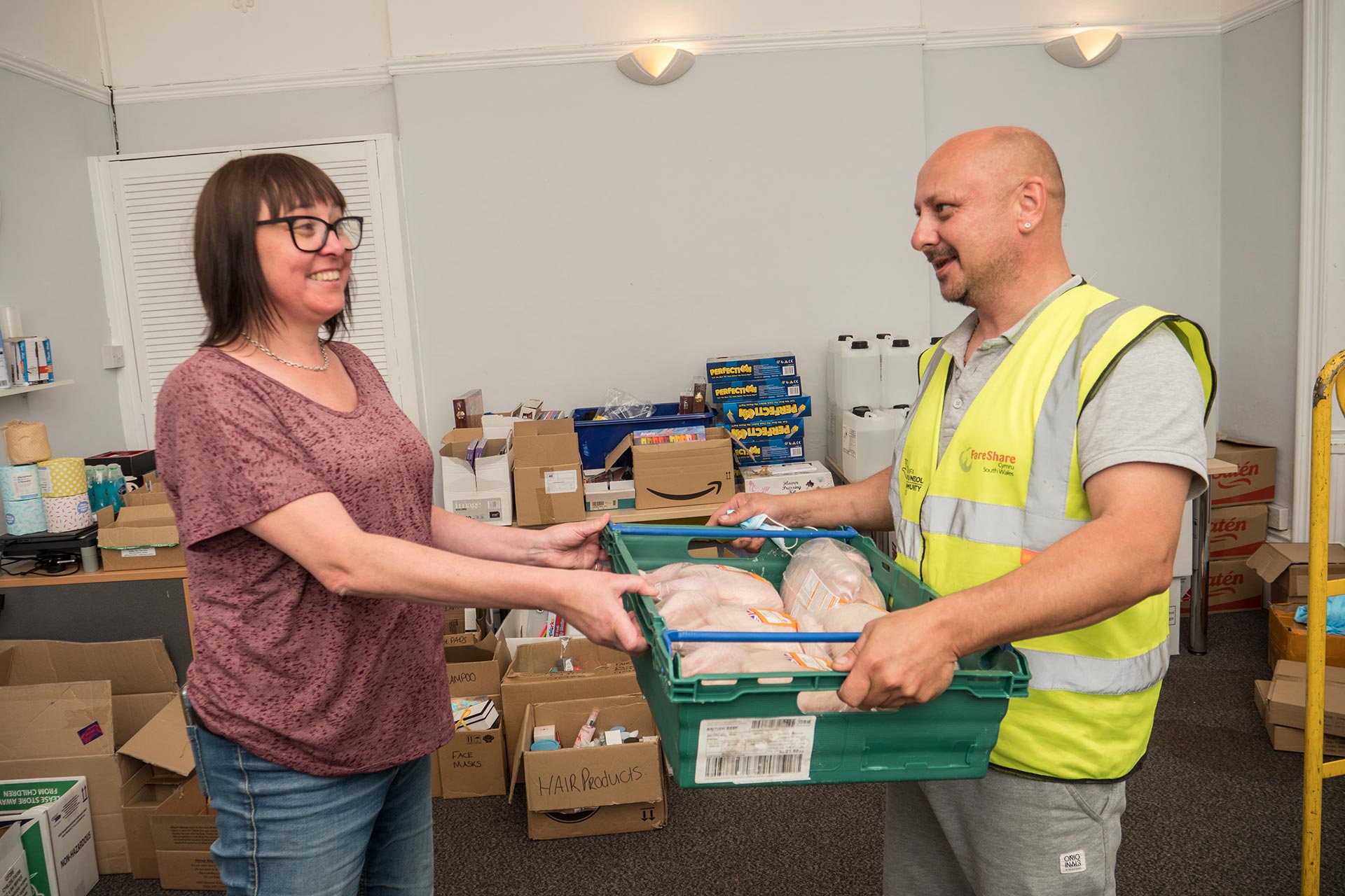 Corporate Volunteering with FareShare Cymru: Admiral - FareShare Cymru