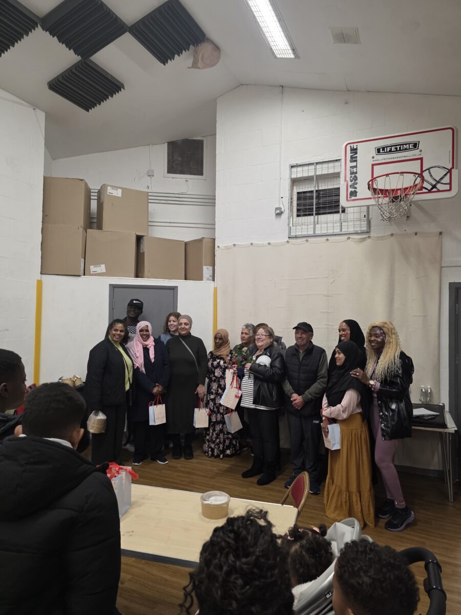 Volunteers being awarded at the festival